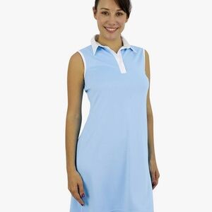 Light Blue Sleeveless Golf Dress